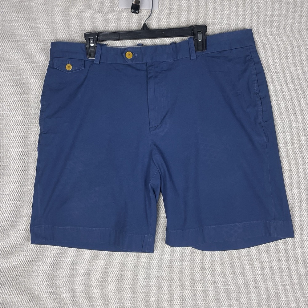 Brooks Brothers Bermuda Short 40x8.5 Flat Front Blue‎ Preppy GUC - Picture 2 of 10